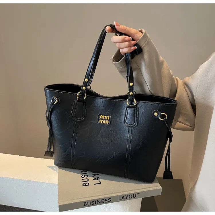 2025 Spring And Autumn Handheld Tote Bag High End Small Fragrant Style Large Capacity Single Shoulder New Korean Edition Commute - Youks store
