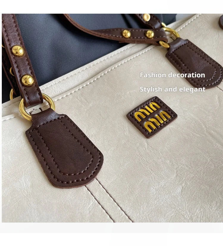 2025 Spring And Autumn Handheld Tote Bag High End Small Fragrant Style Large Capacity Single Shoulder New Korean Edition Commute - Youks store