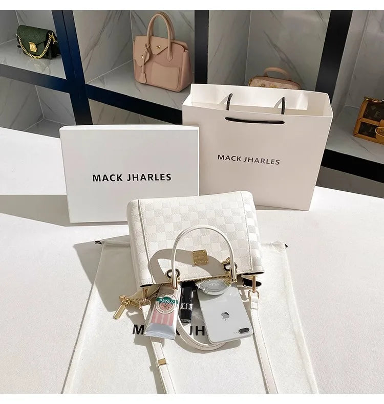 Luxury and Elegant Handheld Tote Bag with Simple and Versatile Women's New Fashion and Classic Handbag for Important Occasion - Youks store