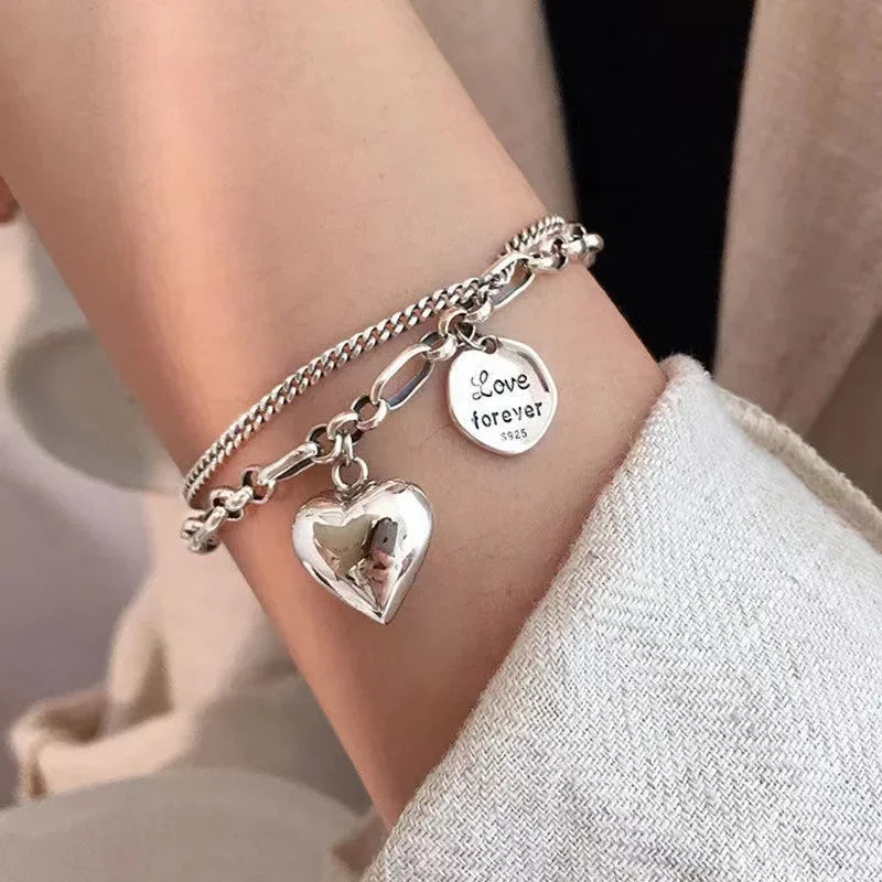 Geometric Smooth Rhinestone Chain Five Leaf Grass Flower Adjustable Bracelets for Women Fashion Jewelry Minimalist Accessories