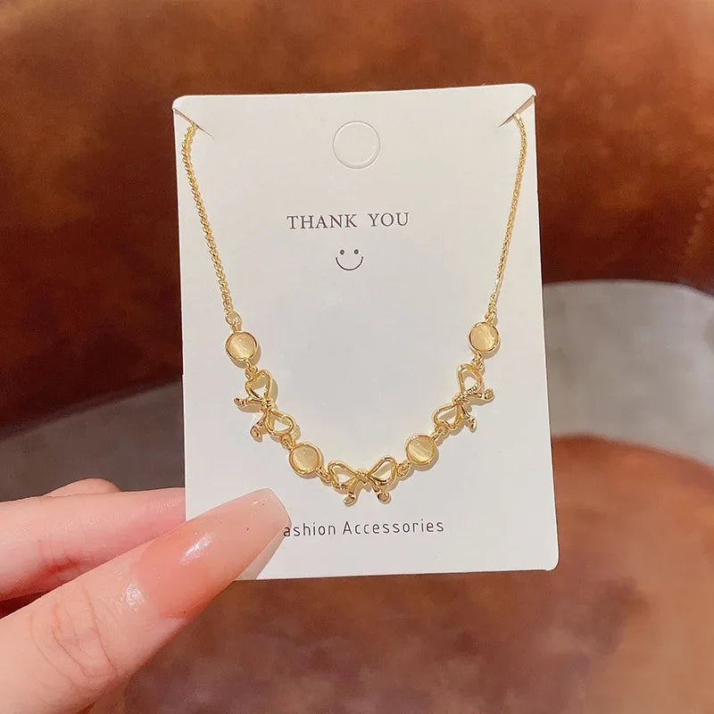 Geometric Smooth Rhinestone Chain Five Leaf Grass Flower Adjustable Bracelets for Women Fashion Jewelry Minimalist Accessories