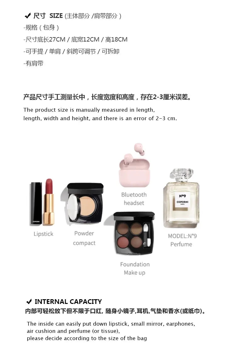 Luxury and Elegant Handheld Tote Bag with Simple and Versatile Women's New Fashion and Classic Handbag for Important Occasion - Youks store