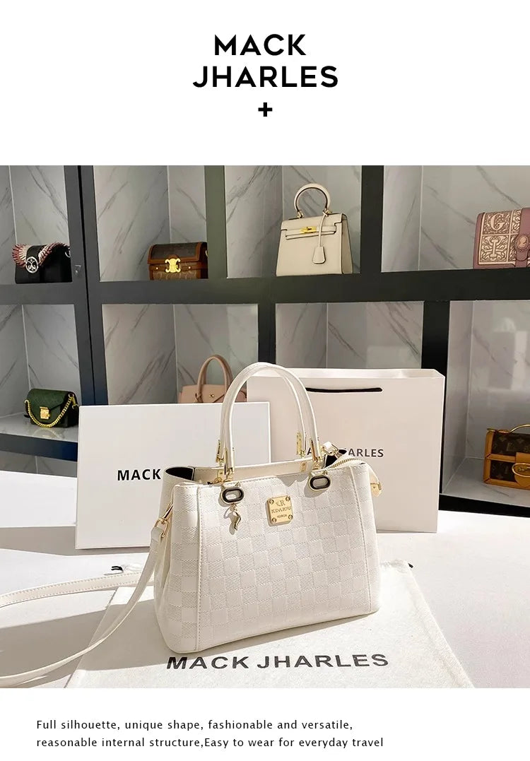 Luxury and Elegant Handheld Tote Bag with Simple and Versatile Women's New Fashion and Classic Handbag for Important Occasion - Youks store