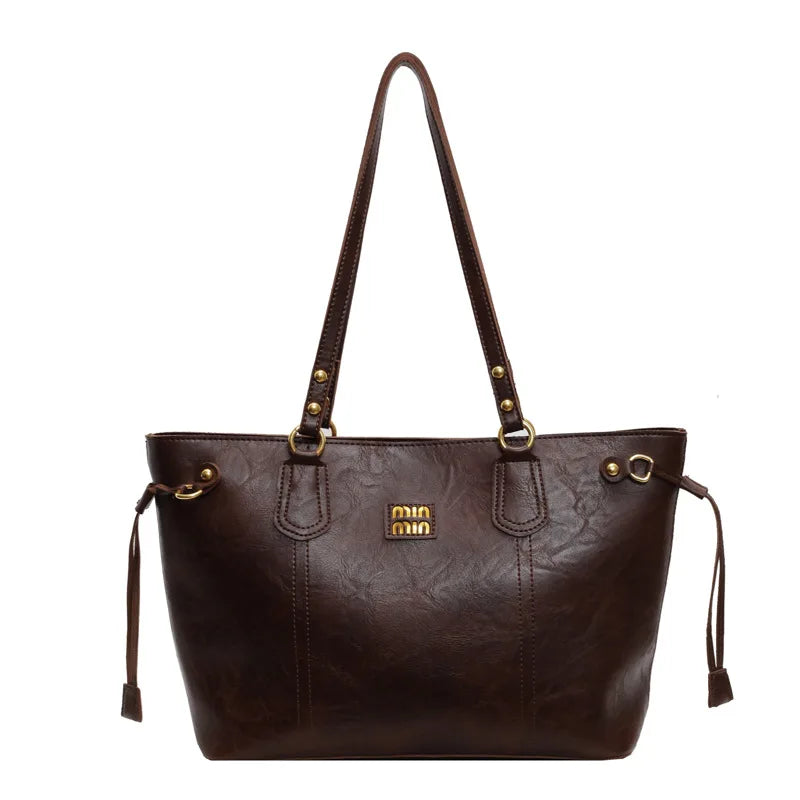 2025 Spring And Autumn Handheld Tote Bag High End Small Fragrant Style Large Capacity Single Shoulder New Korean Edition Commute - Youks store