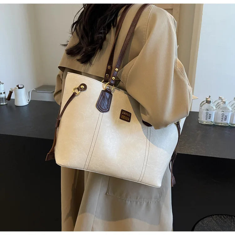 2025 Spring And Autumn Handheld Tote Bag High End Small Fragrant Style Large Capacity Single Shoulder New Korean Edition Commute - Youks store