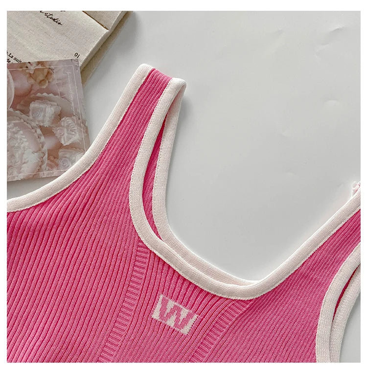 HELIAR Women Irregular Tops For Women Sexy Crop Tops Summer Sleeveless Sweet Tops Cloth Summer Y2K Tops For Women 2024 - Youks store