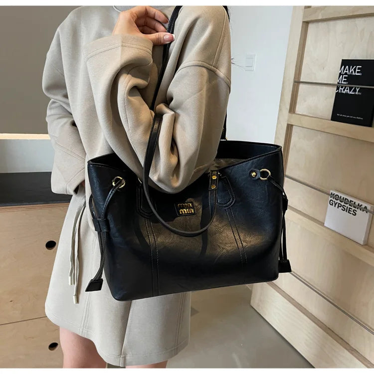 2025 Spring And Autumn Handheld Tote Bag High End Small Fragrant Style Large Capacity Single Shoulder New Korean Edition Commute - Youks store