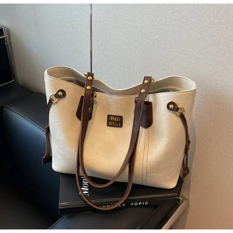 2025 Spring And Autumn Handheld Tote Bag High End Small Fragrant Style Large Capacity Single Shoulder New Korean Edition Commute - Youks store